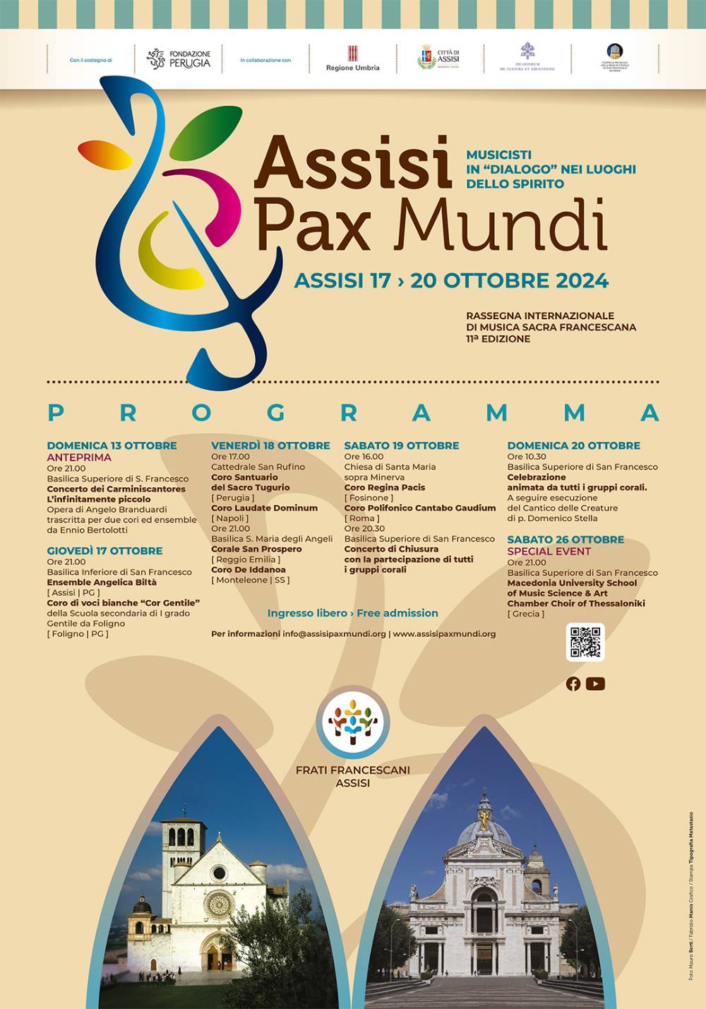 locandina degli eventi Assisi Pax Mundi